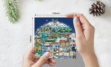 Load image into Gallery viewer, Planet Plymouth Christmas Card Detail
