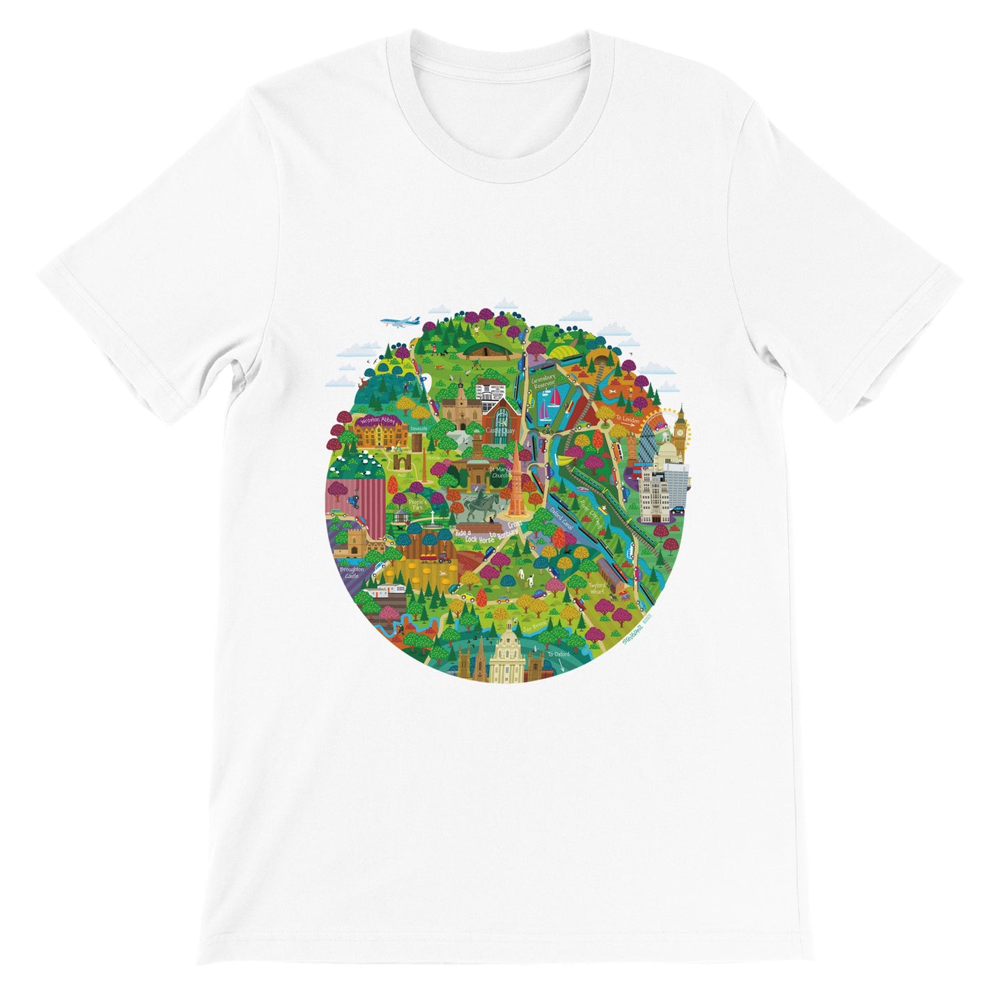 Planet Banbury Polycotton Unisex Crewneck T-shirt