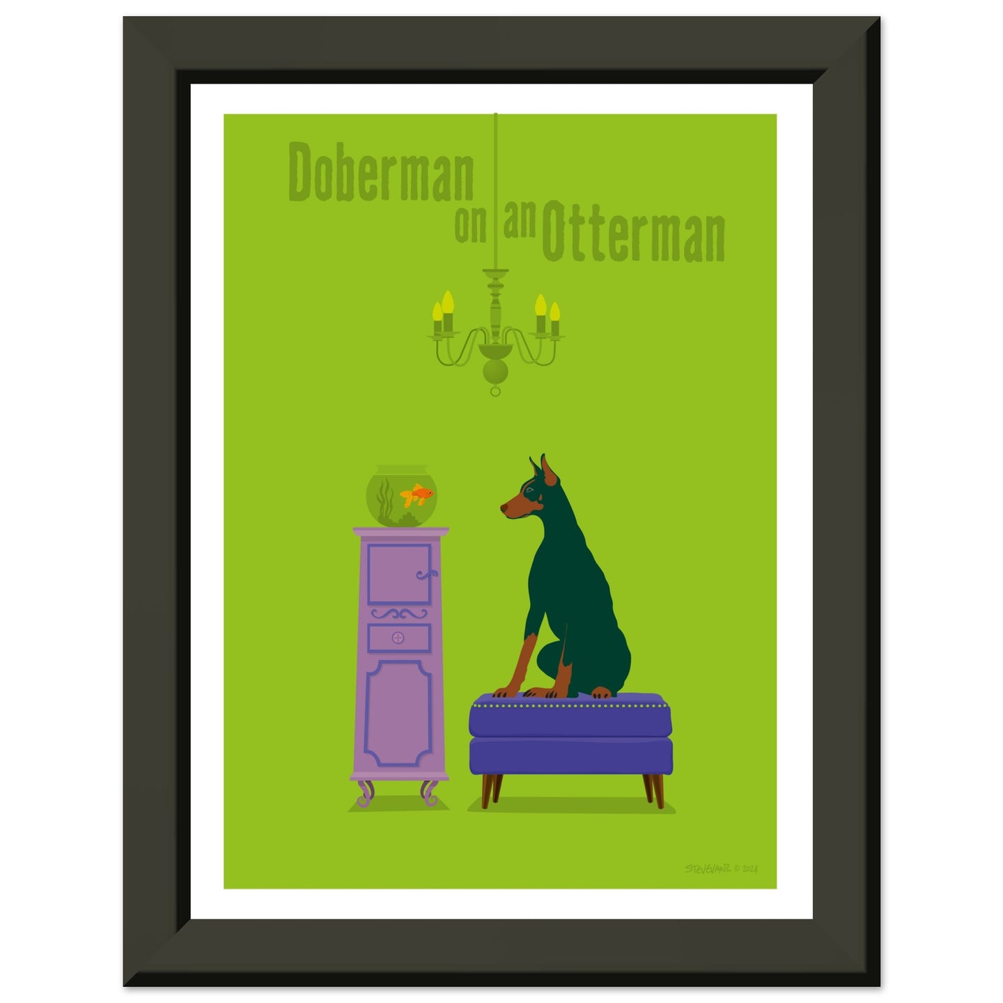 Doberman on an Otterman