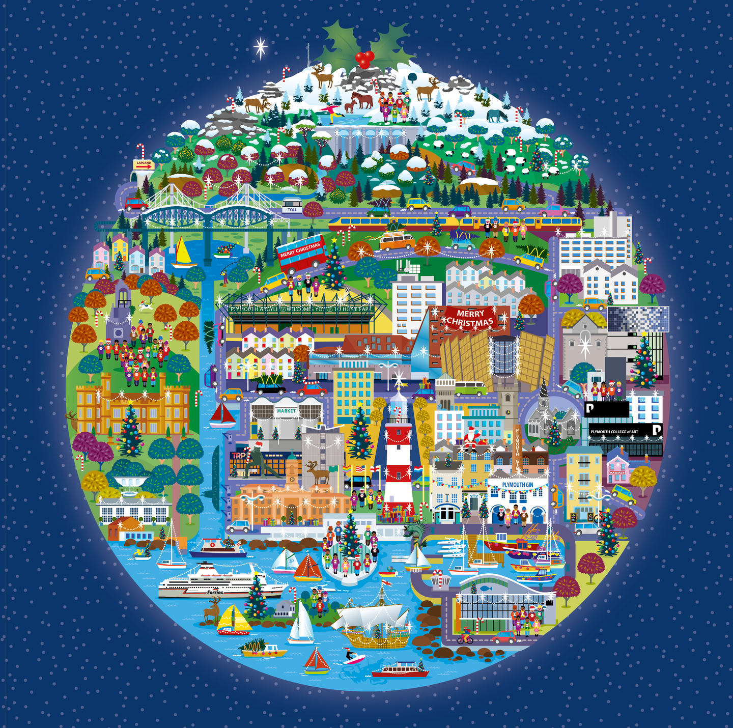 Planet Plymouth Christmas Card